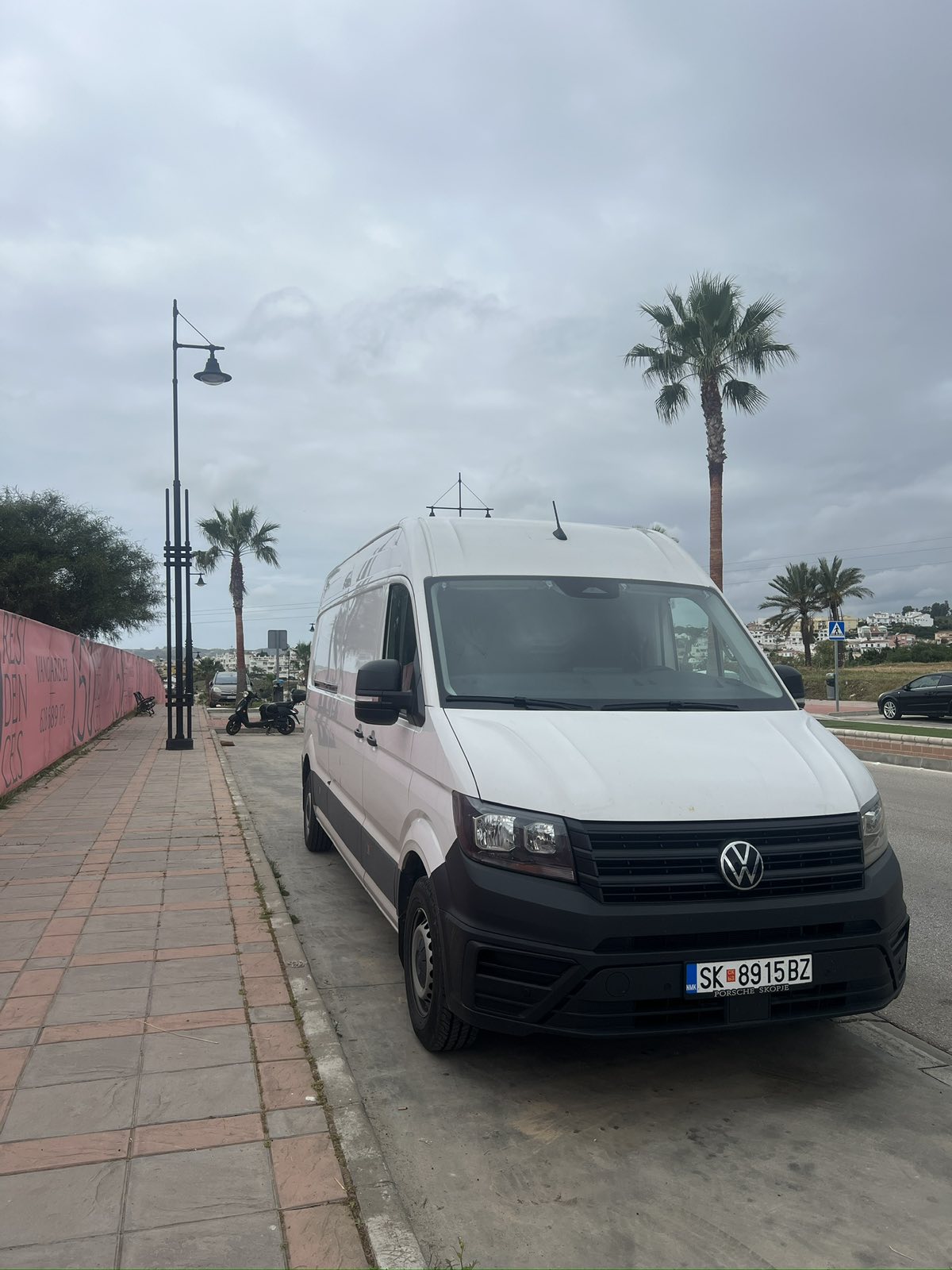 Volkswagen Crafter подготвен за транспорт